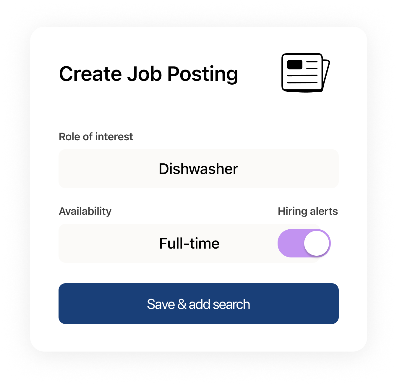Use 7shifts' Hiring tools to reduce the average expense of hiring a new employee